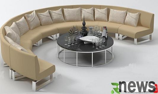 What are the characteristics of semicircular locker sofas?