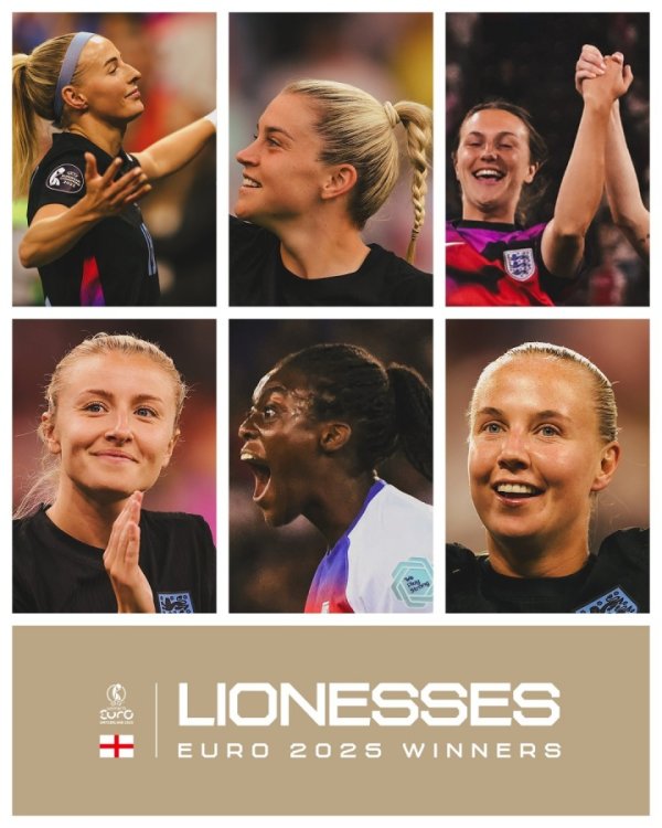 The biggest winner this summer! Arsenal women s football official recommendation congratulates his players on their: they won the European championship again!