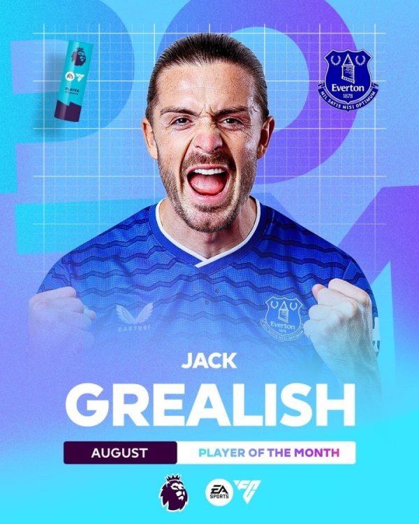 In August, the most assists were made in the five major leagues in the same period! Gralish was elected Premier League Month for the first time in his career