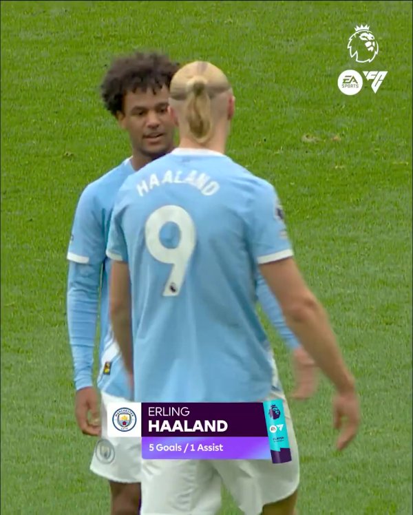 5 goals and 1 assist in 3 games! Official: Haaland named Premier League Player of the Month for September